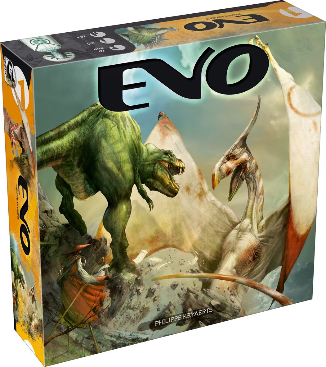 Evo - Dinospiel, Dinosaurieraufbauspiel, Strategiespiel von Philippe Keyaerts